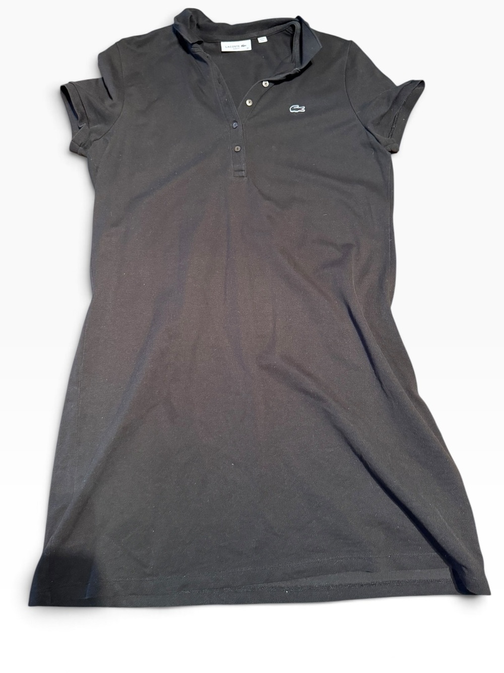 Lacoste Women's Black Polo Dress size 44 (L)
